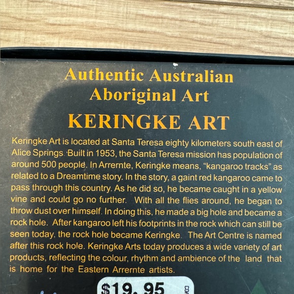 Australian Made Authentic Aboriginal Art Set of 6 Coasters in Original Box - Picture 10 of 10